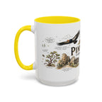 Pinnacles National Park Coffee Mug | California Rock Climbing Condor Gift | Accent Color Ceramic 11oz 15oz