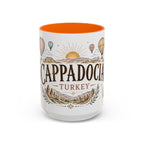 Cappadocia Coffee Mug | Travel Destination Souvenir Gift | Accent Color Ceramic 11oz 15oz