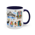 Venice Travel Mug | European City Souvenir Accent Coffee Mug | 11oz 15oz Ceramic Cup