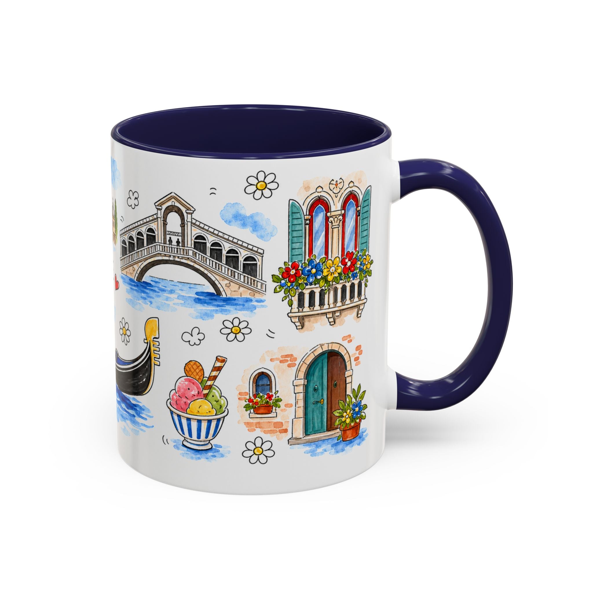 Venice Travel Mug | European City Souvenir Accent Coffee Mug | 11oz 15oz Ceramic Cup