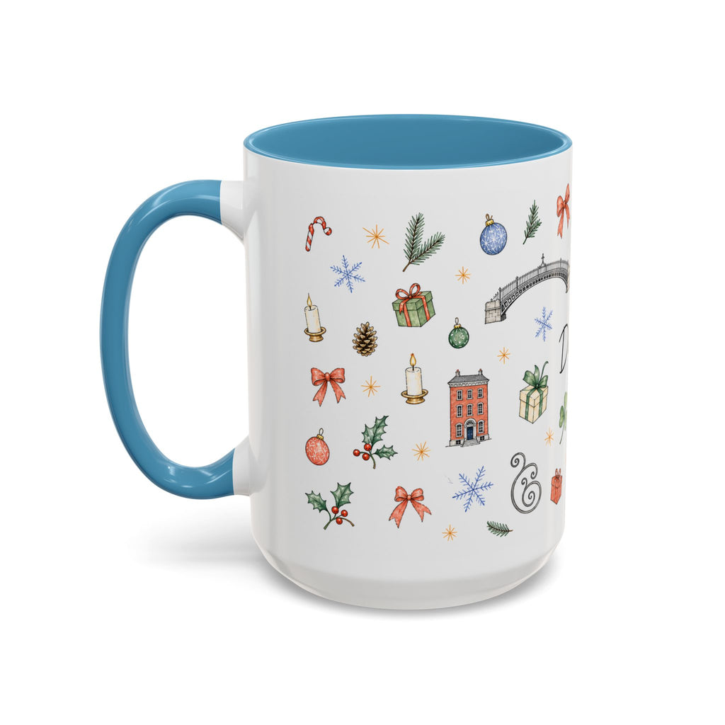 Dublin Christmas Mug | Watercolor City Souvenir, Holiday Travel Gift (11oz/15oz)