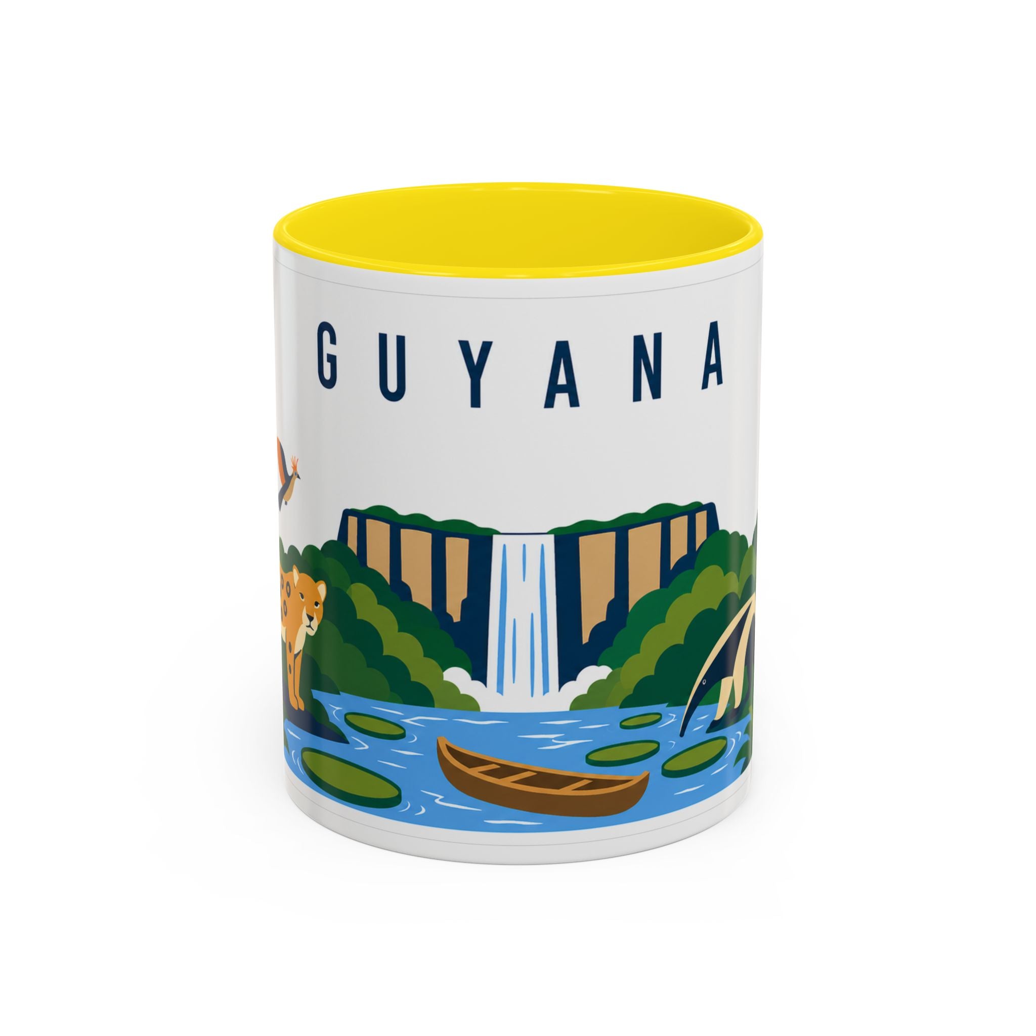 Guyana Coffee Mug | Travel Souvenir Accent Mug | Country Gift Ceramic Cup 11oz 15oz
