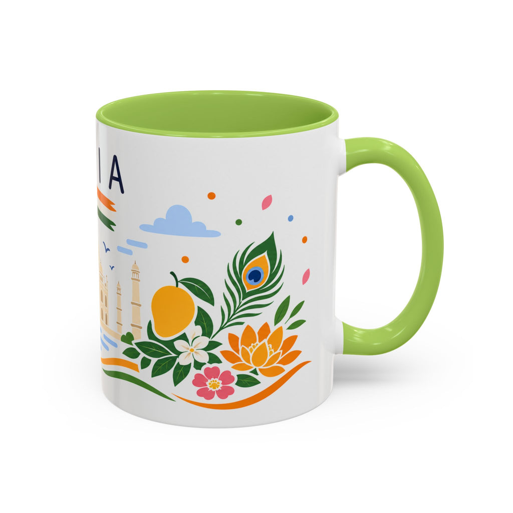 India Coffee Mug | Travel Souvenir Accent Mug | Country Gift Ceramic Cup 11oz 15oz