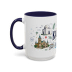Karachi Coffee Mug | Pakistan Souvenir Travel Gift | Accent Color Ceramic 11oz 15oz
