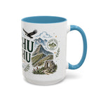 Machu Picchu Coffee Mug | Travel Destination Souvenir Gift | Accent Color Ceramic 11oz 15oz