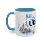 Uruguay Soccer Coffee Mug | World Cup Fan Gift | Accent Color Ceramic 11oz 15oz Match Day Cup