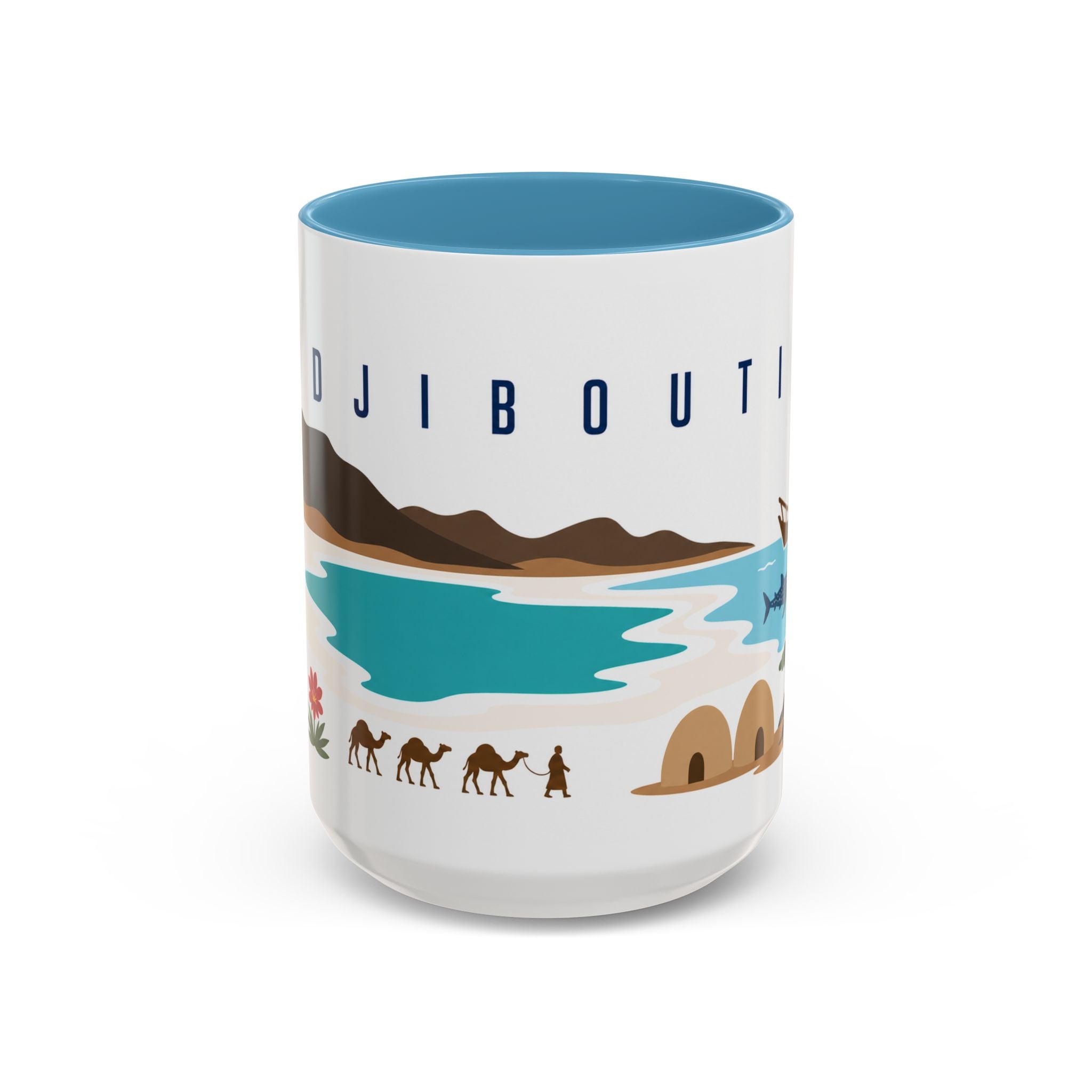 Djibouti Coffee Mug | Travel Souvenir Accent Mug | Country Gift Ceramic Cup 11oz 15oz