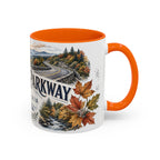Blue Ridge Parkway Mug, Appalachia Travel Souvenir, Bucket List Gift, Accent Ceramic Coffee Mug 11oz 15oz