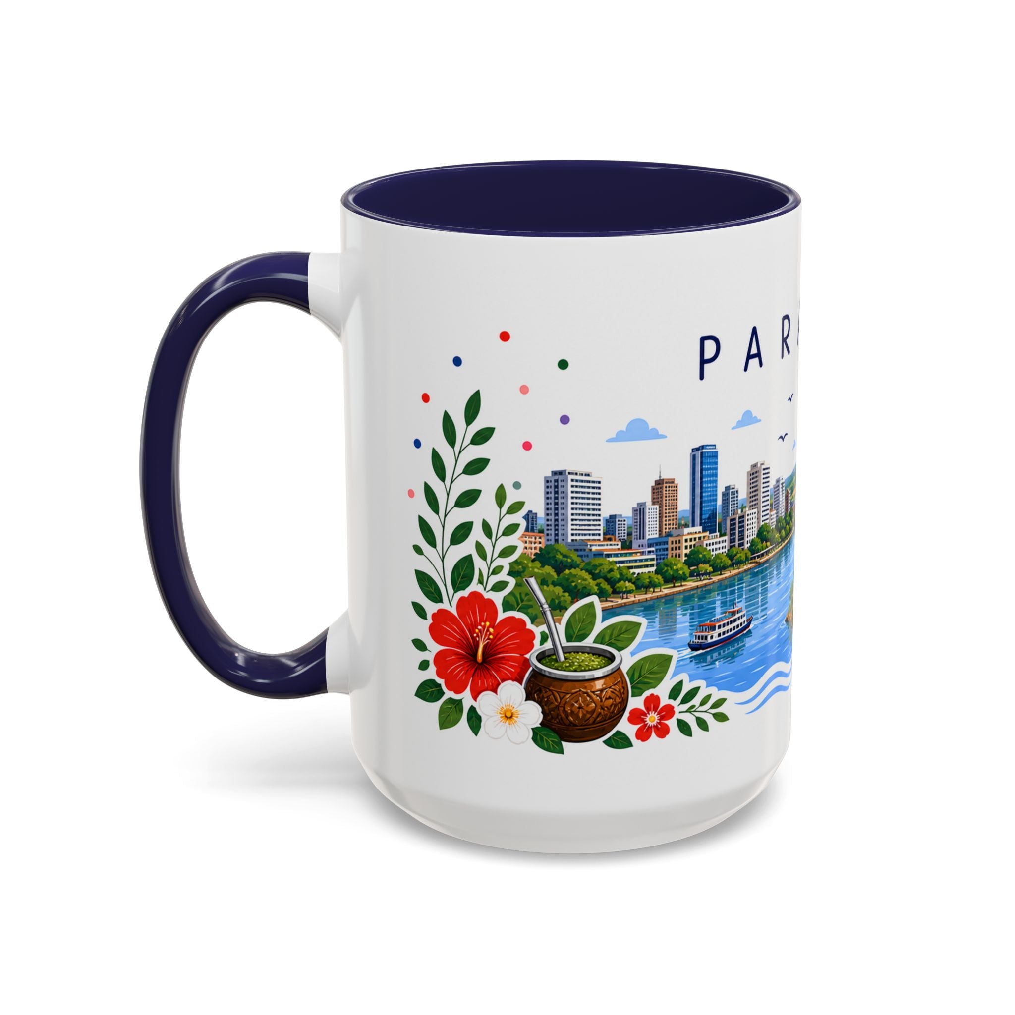 Paraguay Coffee Mug | Travel Souvenir Accent Mug | Place Gift Ceramic Cup 11oz 15oz