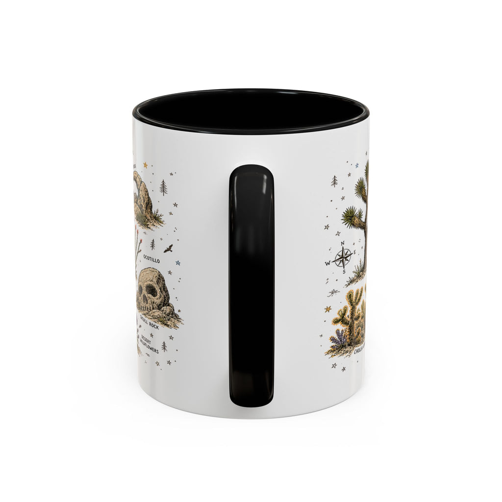 Joshua Tree Coffee Mug | National Park Desert Camping Gift | Accent Color Ceramic 11oz 15oz