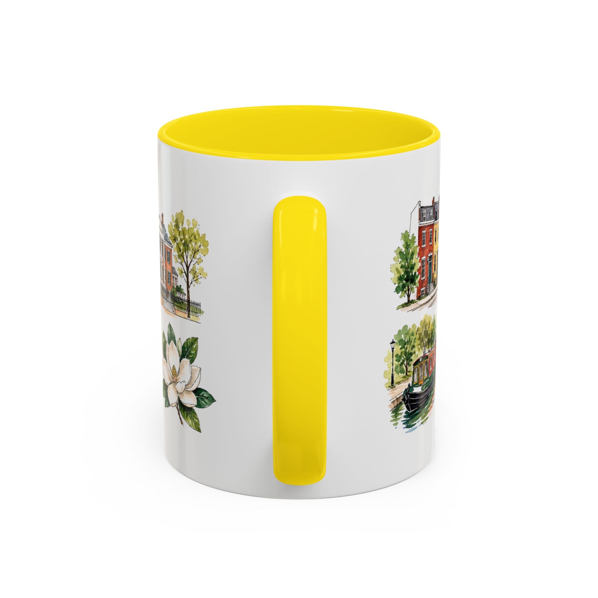Richmond Illustrated Travel Mug | City Souvenir Accent Coffee Mug | 11oz 15oz Ceramic Cup