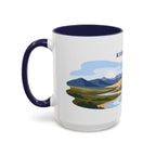 Kobuk Valley National Park Coffee Mug | Solid Color Block Park Souvenir | 11oz 15oz Accent Mug