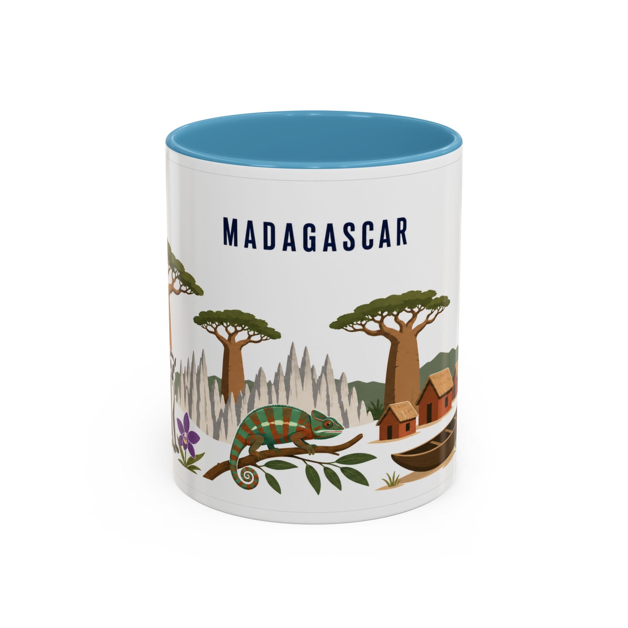 Madagascar Home Country Mug | Moving Away Gift | Long Distance Friendship | 11 oz 15 oz Accent Mug