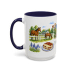 Lexington Illustrated Travel Mug | City Souvenir Accent Coffee Mug | 11oz 15oz Ceramic Cup