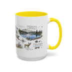 Lassen Volcanic National Park Coffee Mug | California Volcano Geothermal Hiking Gift | Accent Color Ceramic 11oz 15oz