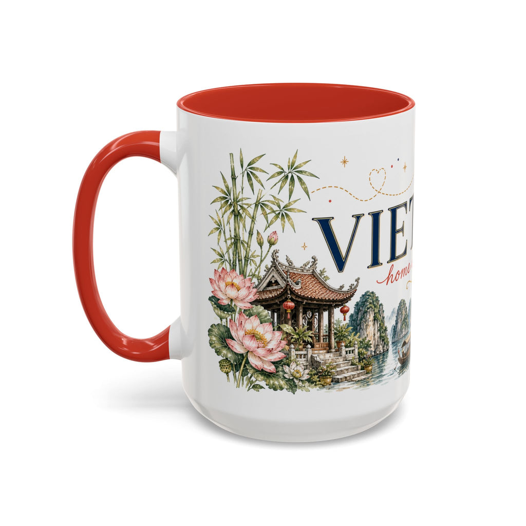 Vietnam Home Country Mug | Moving Away Gift | Long Distance Friendship | 11 oz 15 oz Accent Mug