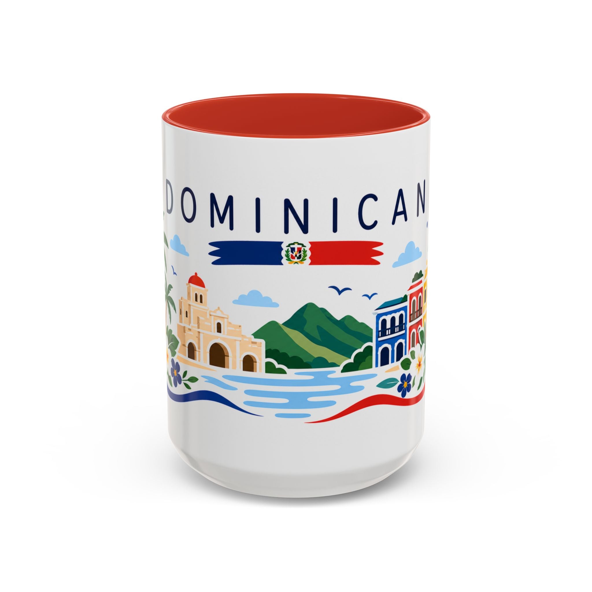 Dominican Republic Coffee Mug | Travel Souvenir Accent Mug | Country Gift Ceramic Cup 11oz 15oz