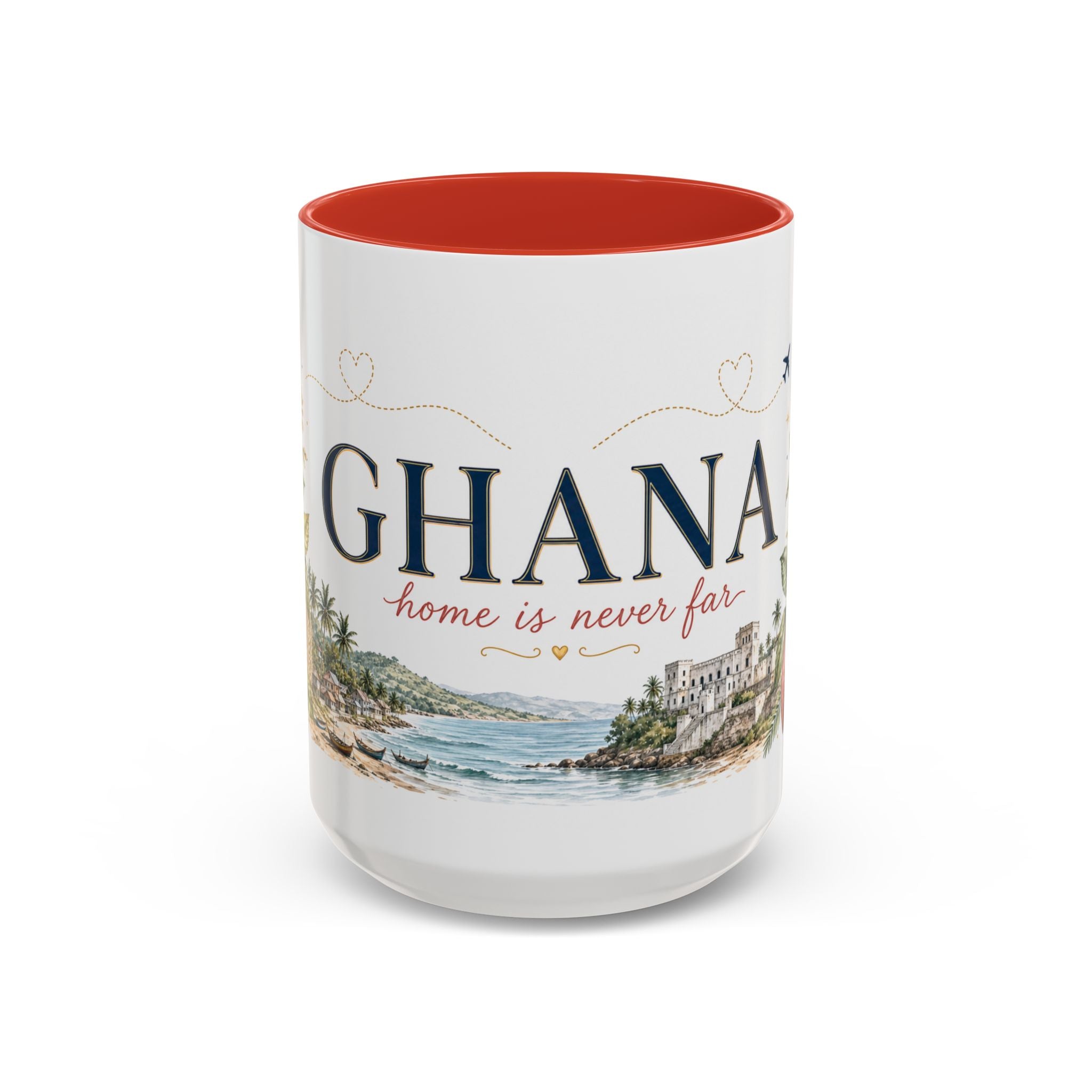 Ghana Home Country Mug | Moving Away Gift | Long Distance Friendship | 11 oz 15 oz Accent Mug