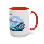 Glacier Bay National Park Coffee Mug | Solid Color Block Park Souvenir | 11oz 15oz Accent Mug