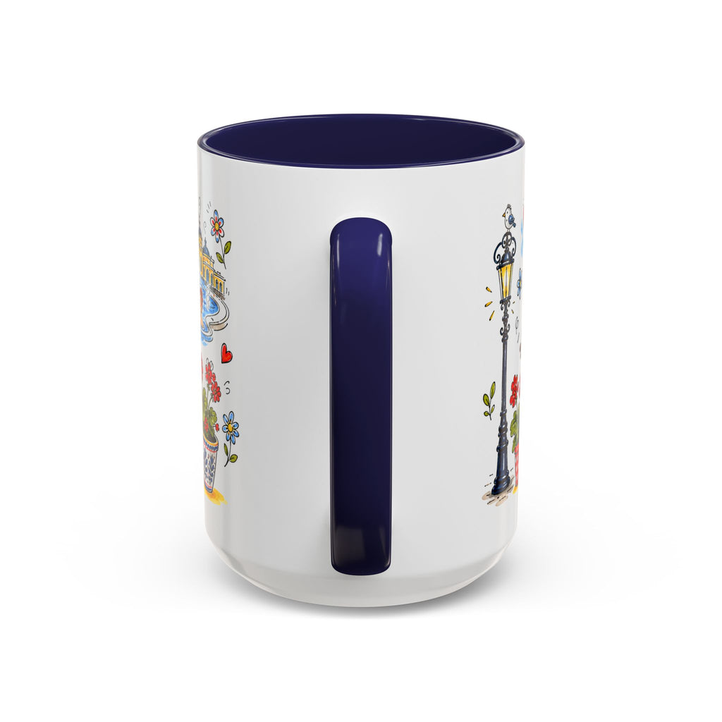Budapest Travel Mug | European City Souvenir Accent Coffee Mug | 11oz 15oz Ceramic Cup