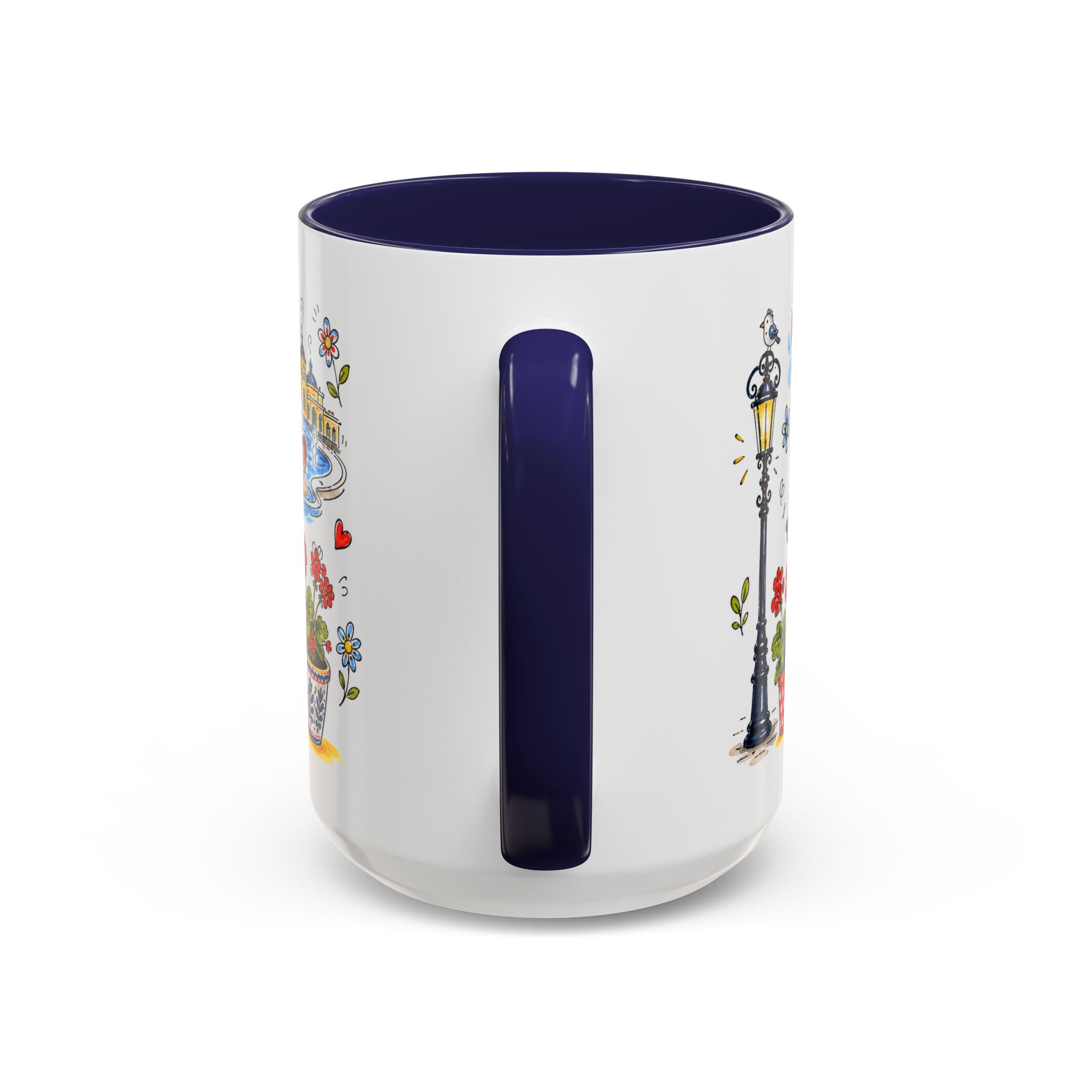 Budapest Travel Mug | European City Souvenir Accent Coffee Mug | 11oz 15oz Ceramic Cup