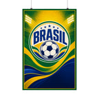 Brazil Soccer Fan Art Poster | Matte Vertical Poster | 2026 soccer season Wall Decor