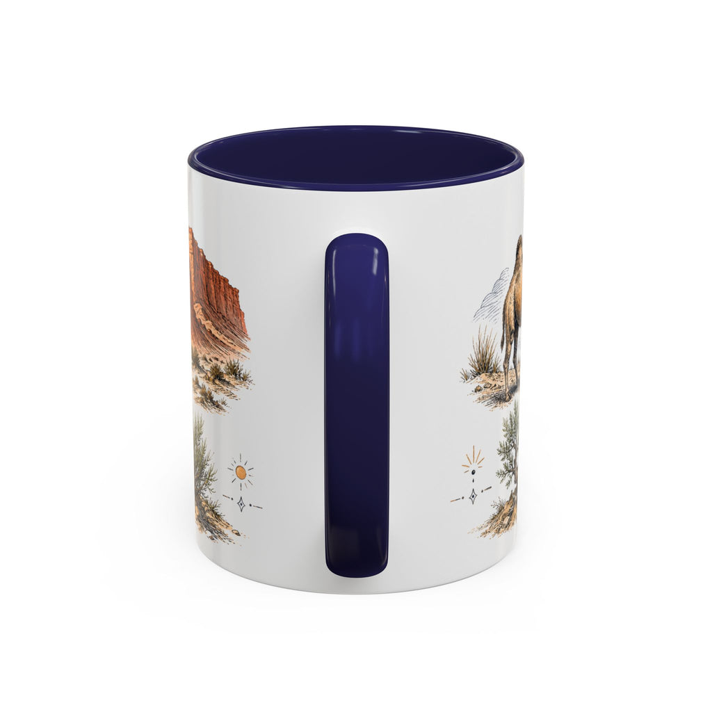 Gobi Desert Mug, Mongolia Travel Souvenir, Bucket List Gift, Accent Ceramic Coffee Mug 11oz 15oz