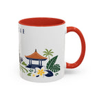 Denpasar Coffee Mug | Indonesia Travel Souvenir | Porcelain Decal City Gift | 11oz 15oz Accent Mug