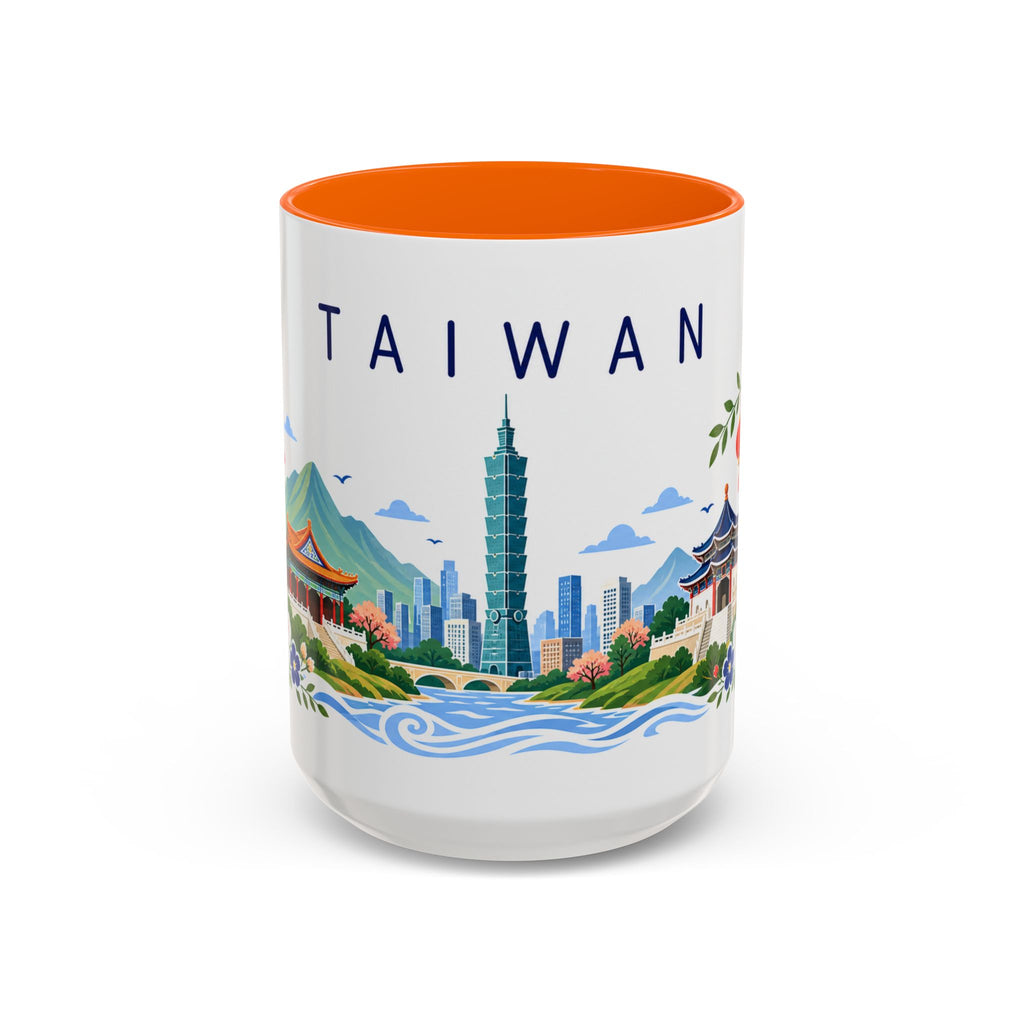 Taiwan Coffee Mug | Travel Souvenir Accent Mug | Place Gift Ceramic Cup 11oz 15oz