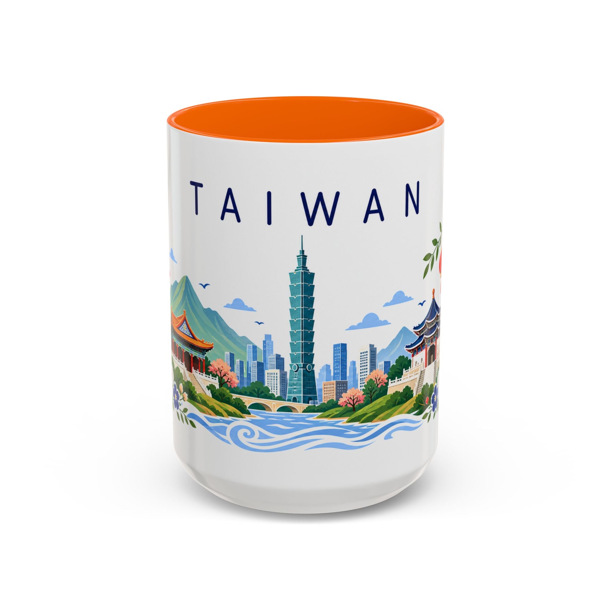 Taiwan Coffee Mug | Travel Souvenir Accent Mug | Place Gift Ceramic Cup 11oz 15oz