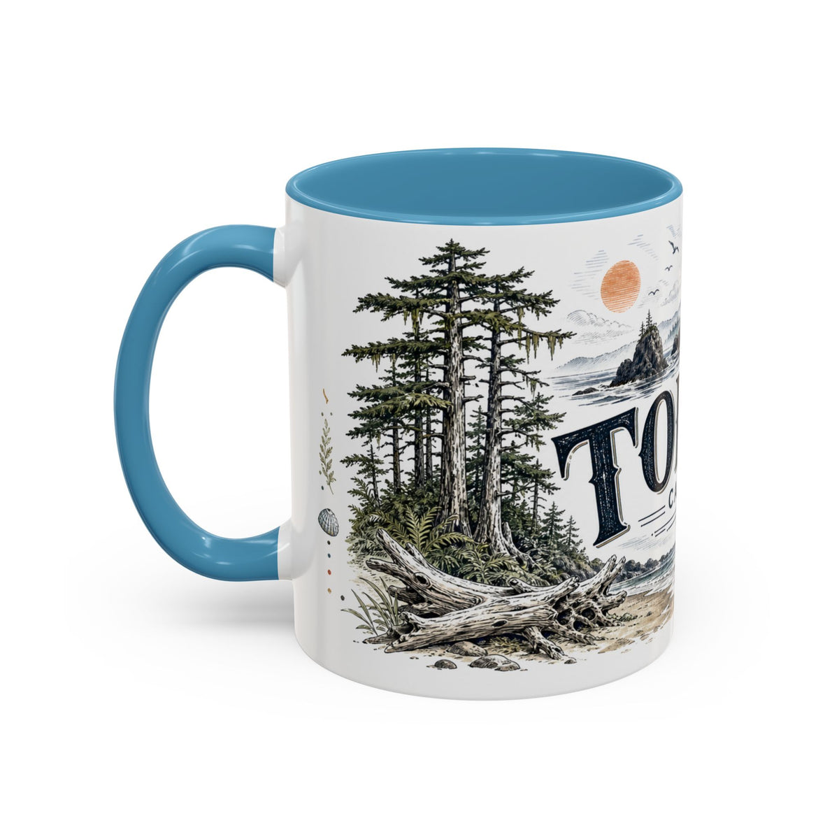 Tofino Mug, Canada Travel Souvenir, Bucket List Gift, Accent Ceramic Coffee Mug 11oz 15oz