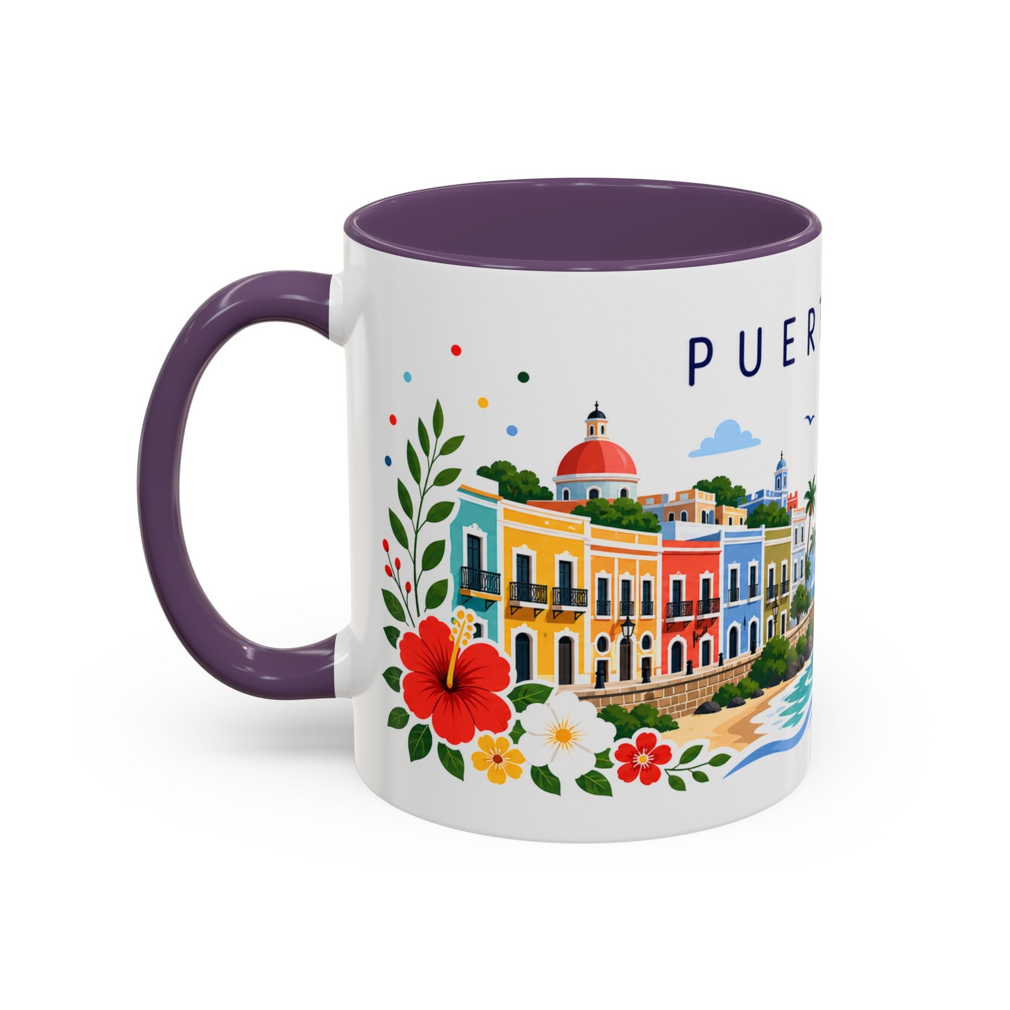 Puerto Rico Coffee Mug | Travel Souvenir Accent Mug | Place Gift Ceramic Cup 11oz 15oz