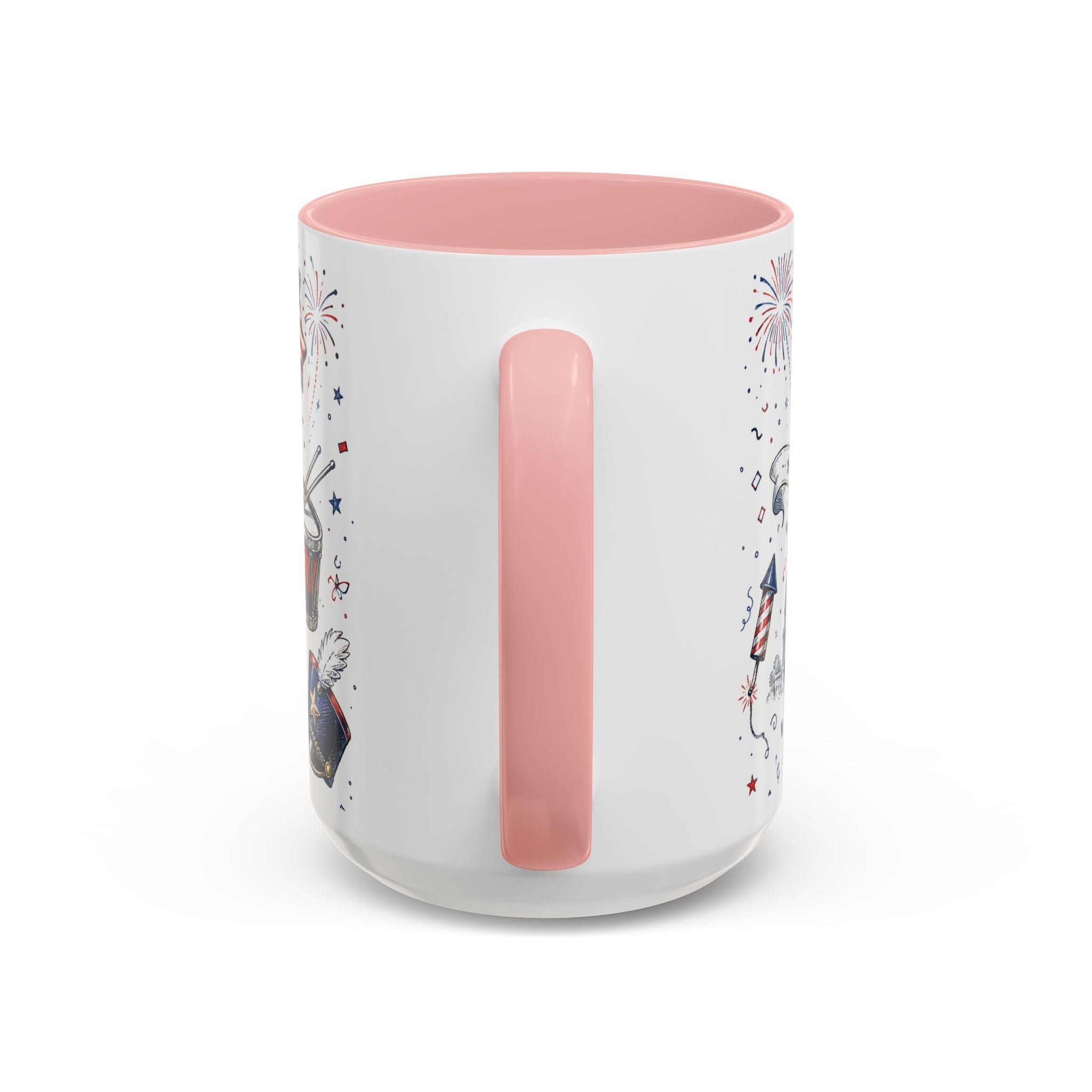 Stars and Stripes Forever Coffee Mug | Patriotic 4th of July Gift | Accent Color Ceramic 11oz 15oz