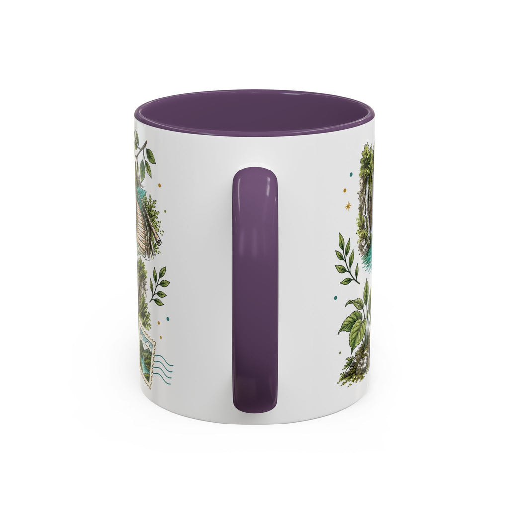 Plitvice Lakes Coffee Mug | Travel Destination Souvenir Gift | Accent Color Ceramic 11oz 15oz