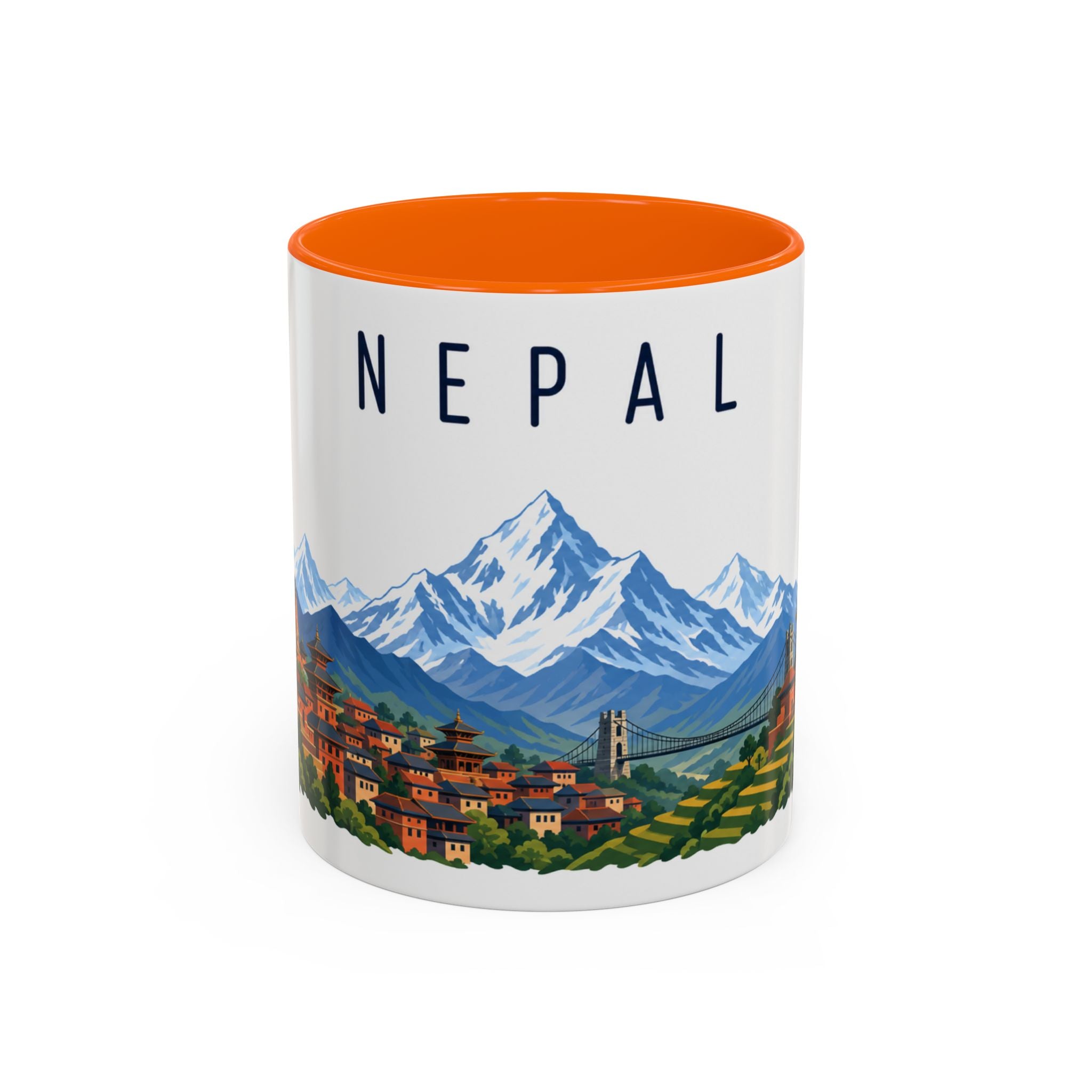 Nepal Coffee Mug | Travel Souvenir Accent Mug | Country Gift Ceramic Cup 11oz 15oz