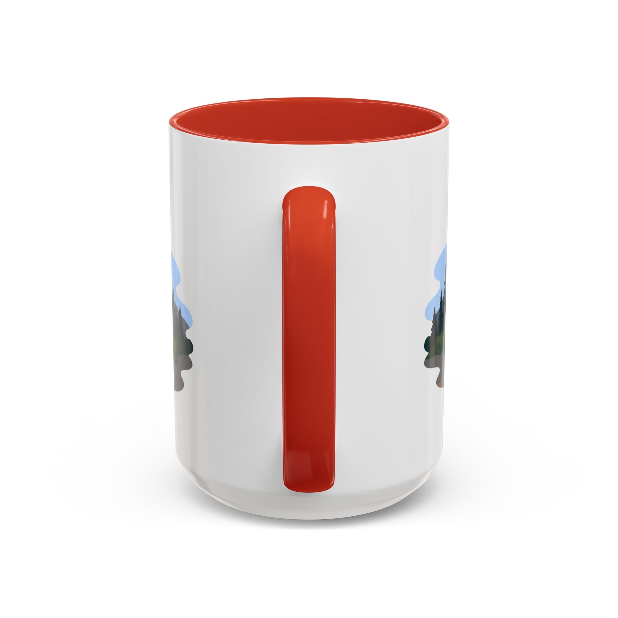 Lassen Volcanic National Park Coffee Mug | Solid Color Block Park Souvenir | 11oz 15oz Accent Mug