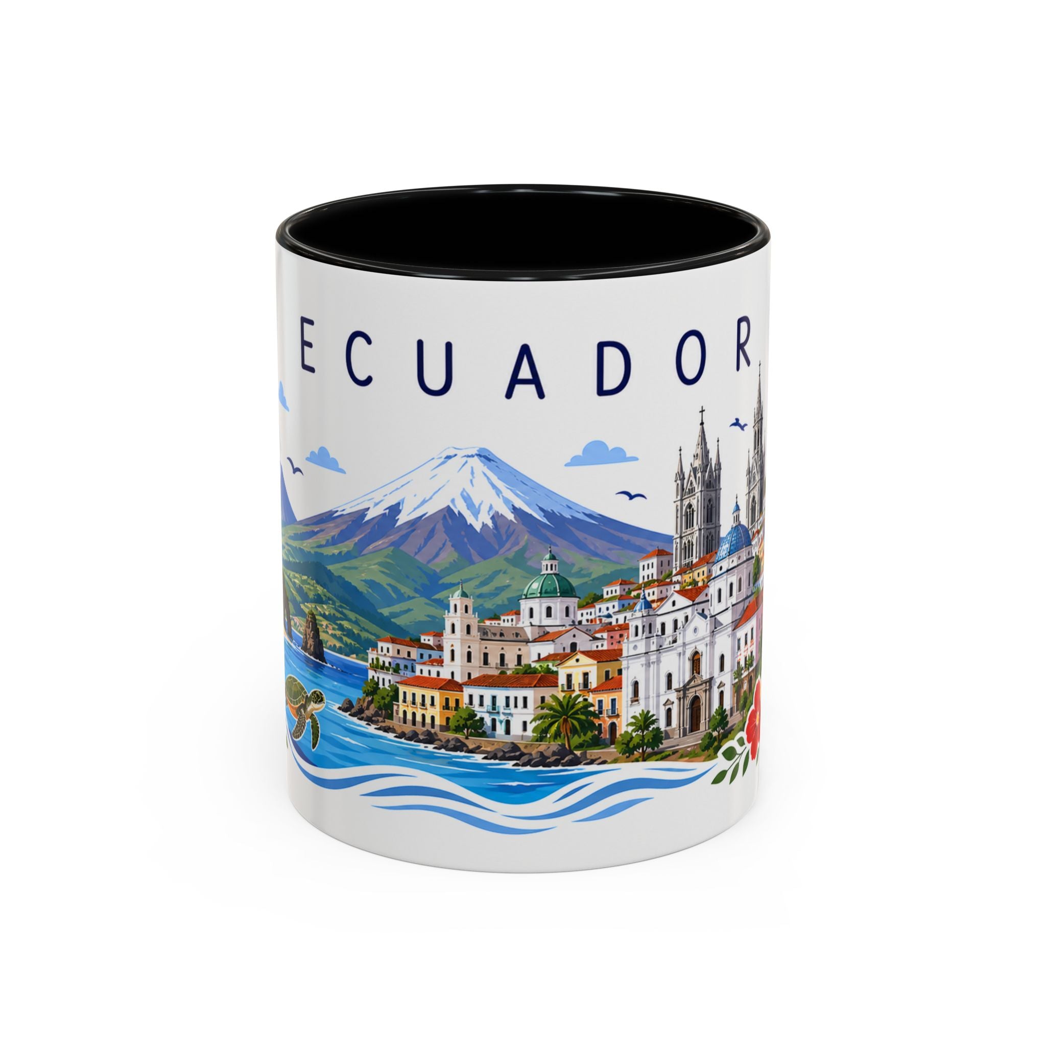 Ecuador Coffee Mug | Travel Souvenir Accent Mug | Place Gift Ceramic Cup 11oz 15oz