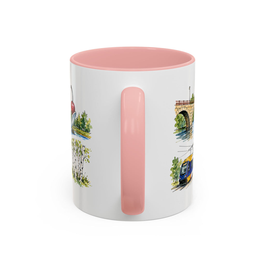 Minneapolis Illustrated Travel Mug | City Souvenir Accent Coffee Mug | 11oz 15oz Ceramic Cup