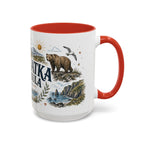 Kamchatka Peninsula Mug, Russia Travel Souvenir, Bucket List Gift, Accent Ceramic Coffee Mug 11oz 15oz
