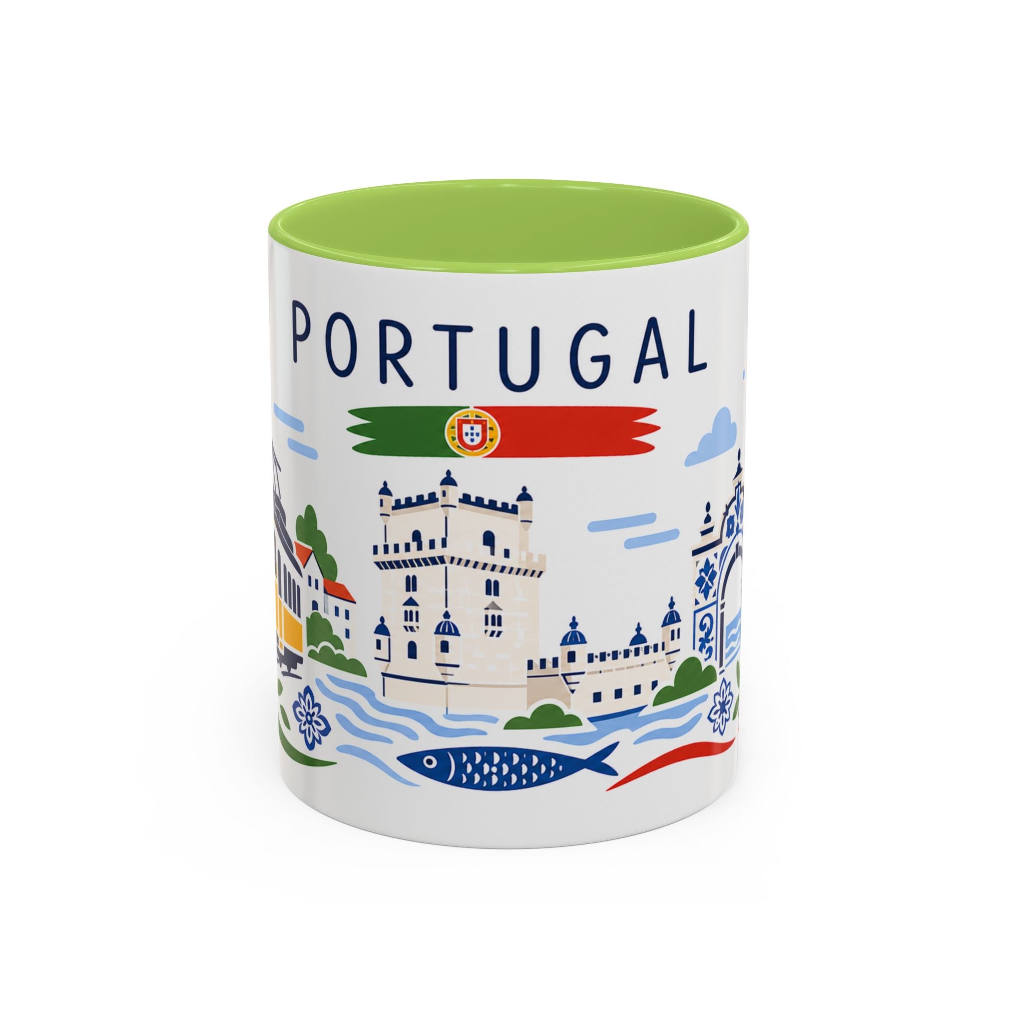 Portugal Coffee Mug | Travel Souvenir Accent Mug | Country Gift Ceramic Cup 11oz 15oz