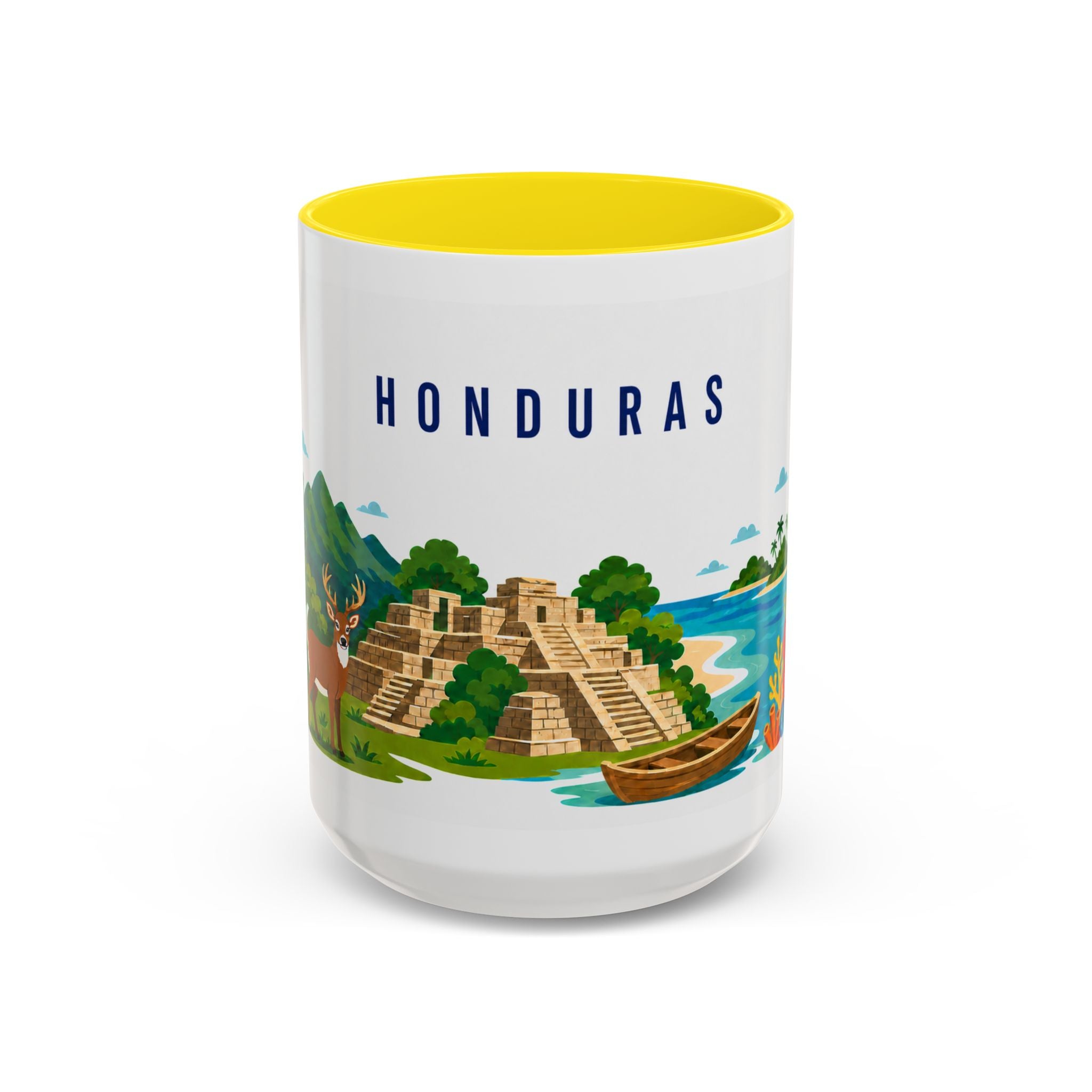 Honduras Coffee Mug | Travel Souvenir Accent Mug | Country Gift Ceramic Cup 11oz 15oz