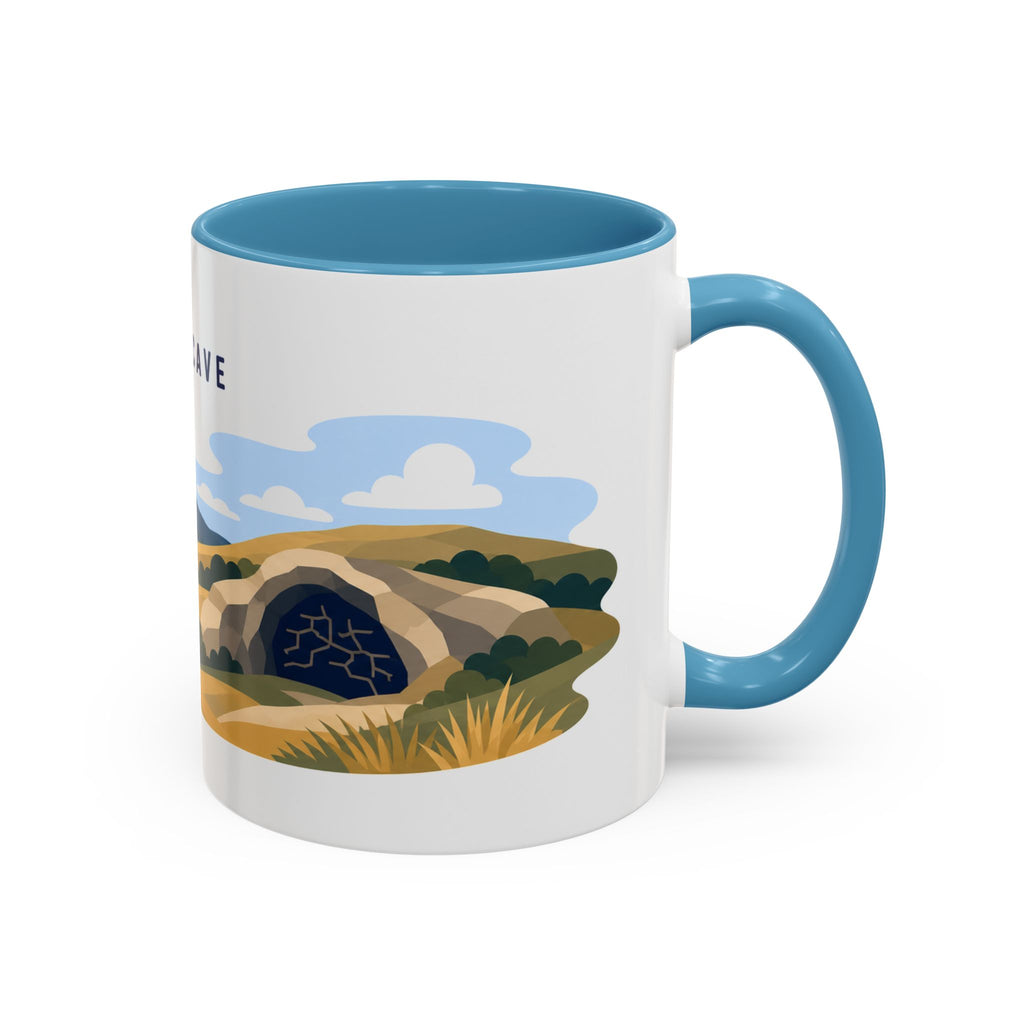 Wind Cave National Park Coffee Mug | Solid Color Block Park Souvenir | 11oz 15oz Accent Mug