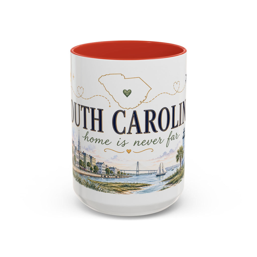 South Carolina State Mug | Botanical Map Accent Cup (11oz 15oz)