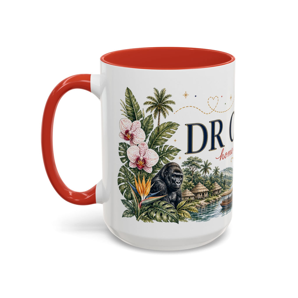 DR Congo Home Country Mug | Moving Away Gift | Long Distance Friendship | 11 oz 15 oz Accent Mug