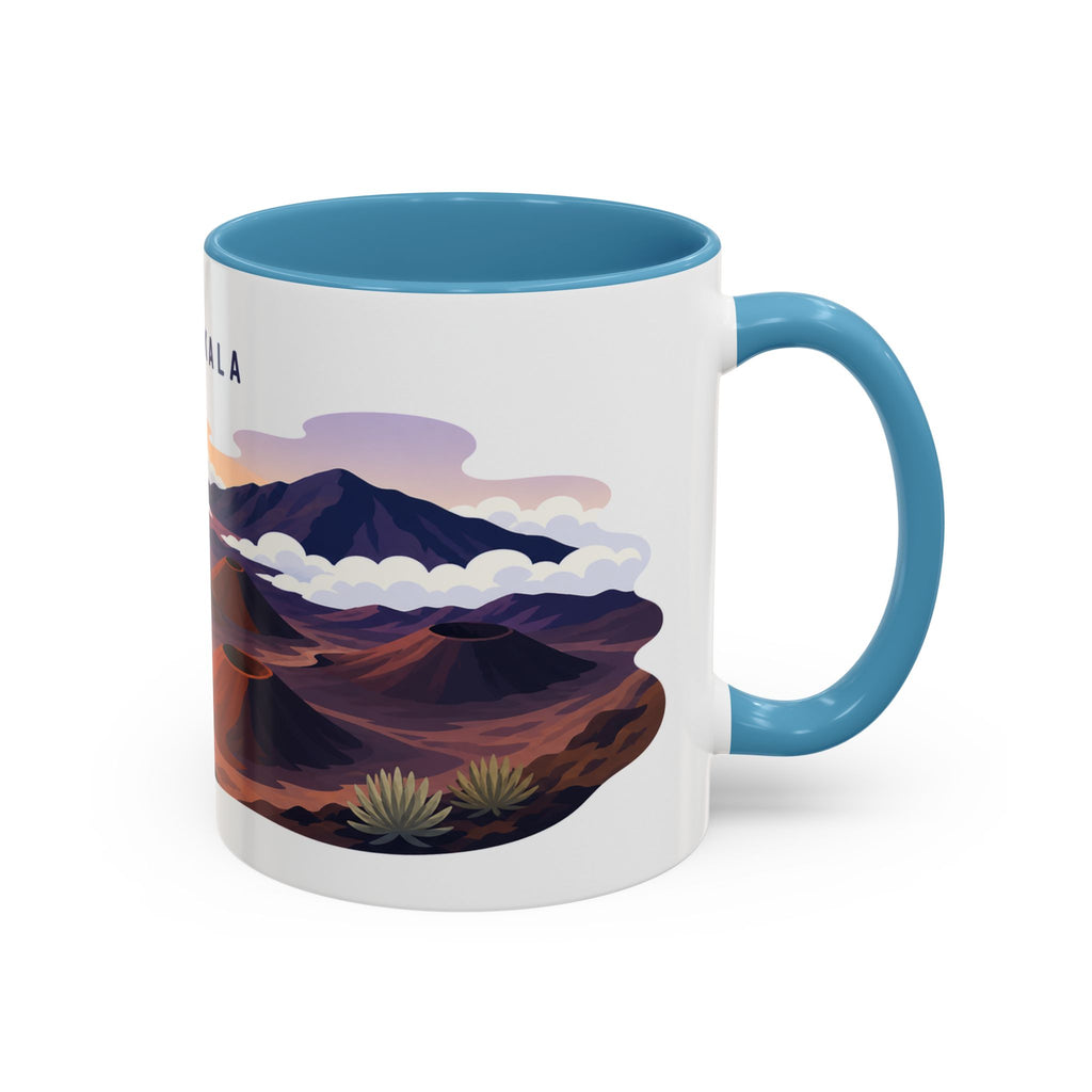 Haleakala National Park Coffee Mug | Solid Color Block Park Souvenir | 11oz 15oz Accent Mug