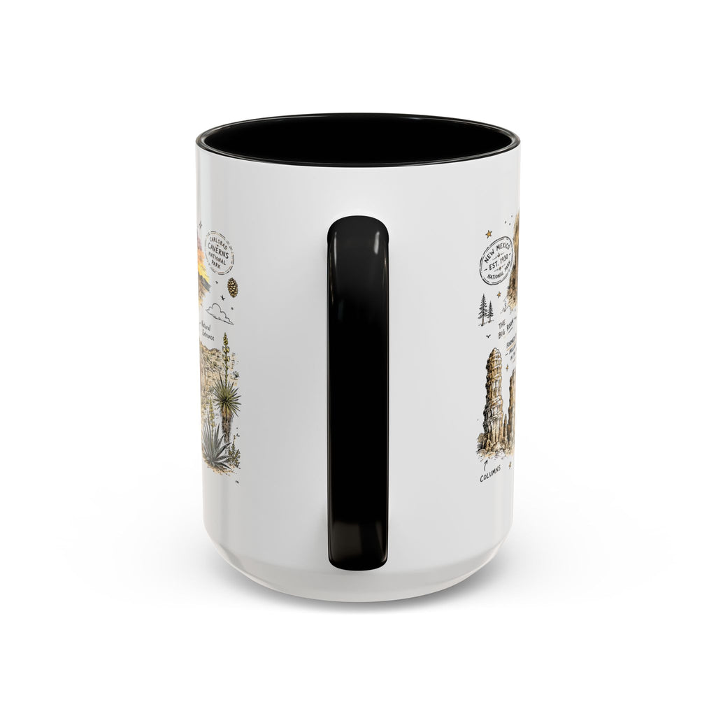 Carlsbad Caverns National Park Coffee Mug | New Mexico Cave Exploration Bat Gift | Accent Color Ceramic 11oz 15oz