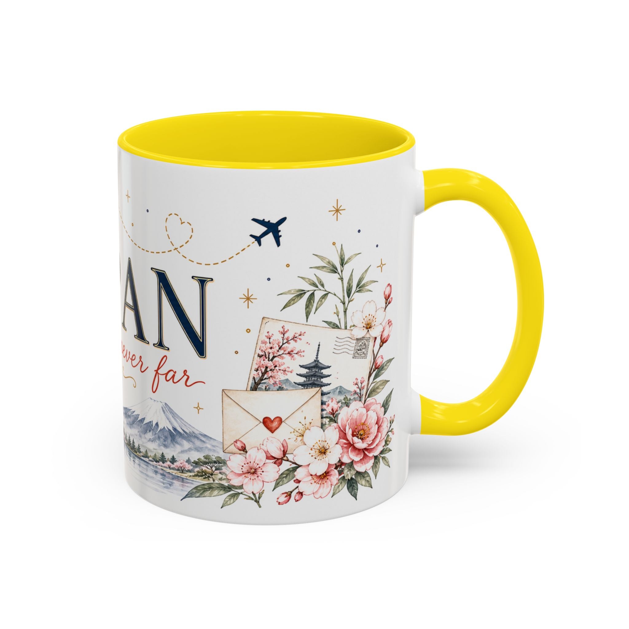 Japan Home Country Mug | Moving Away Gift | Long Distance Friendship | 11 oz 15 oz Accent Mug