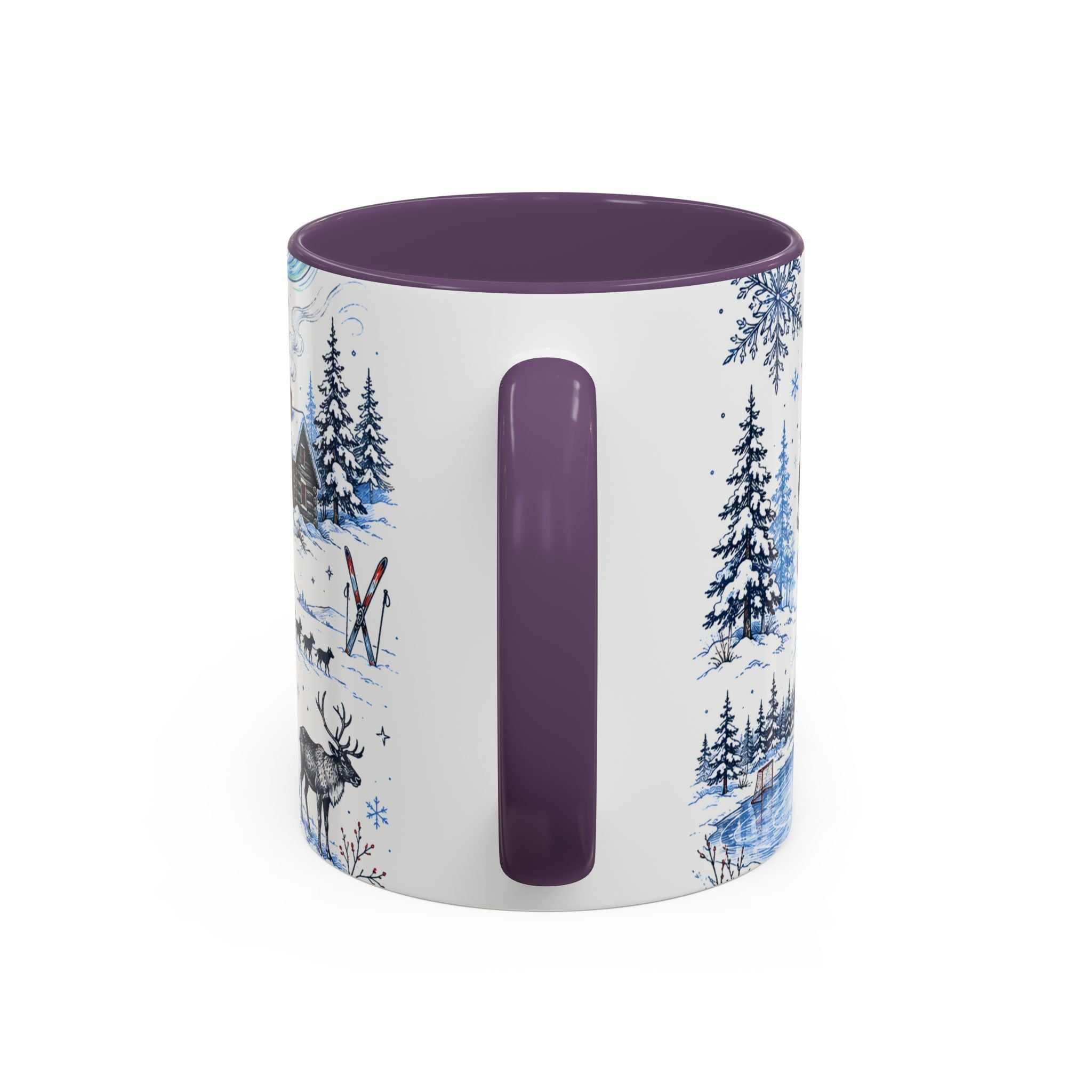 Great White North Coffee Mug | Canadian Pride Gift | Accent Color Ceramic 11oz 15oz