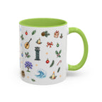 Lisbon Christmas Mug | Watercolor City Souvenir | Ceramic Coffee Cup 11oz 15oz