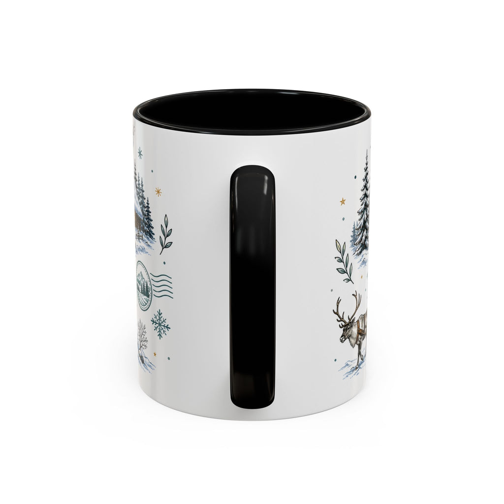 Lapland Coffee Mug | Travel Destination Souvenir Gift | Accent Color Ceramic 11oz 15oz